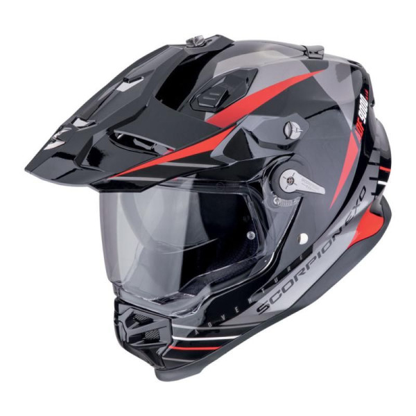 Scorpion Helmets Adf-9000 feat blk/sil/red xs